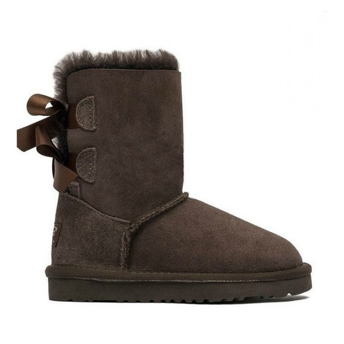 UGG Bailey Bow Kids Chocolate